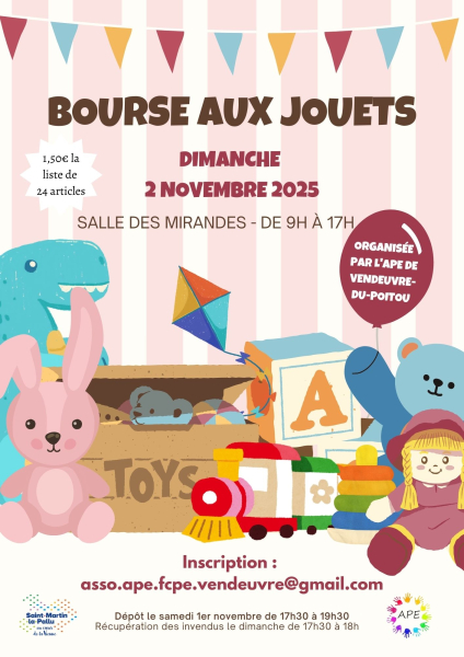 Affiche bourse aux jouets