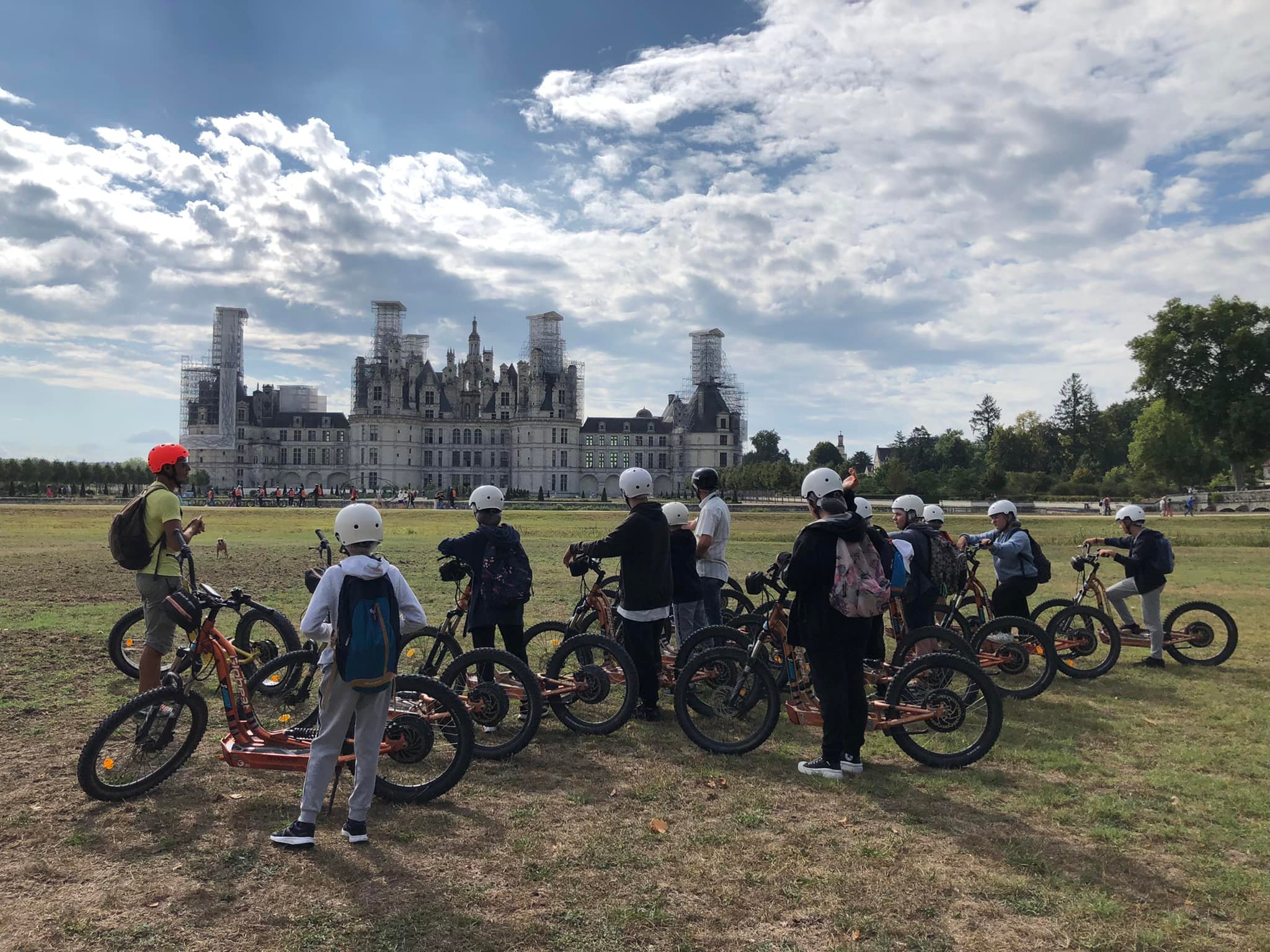 trotinette chateau chambord août 2022